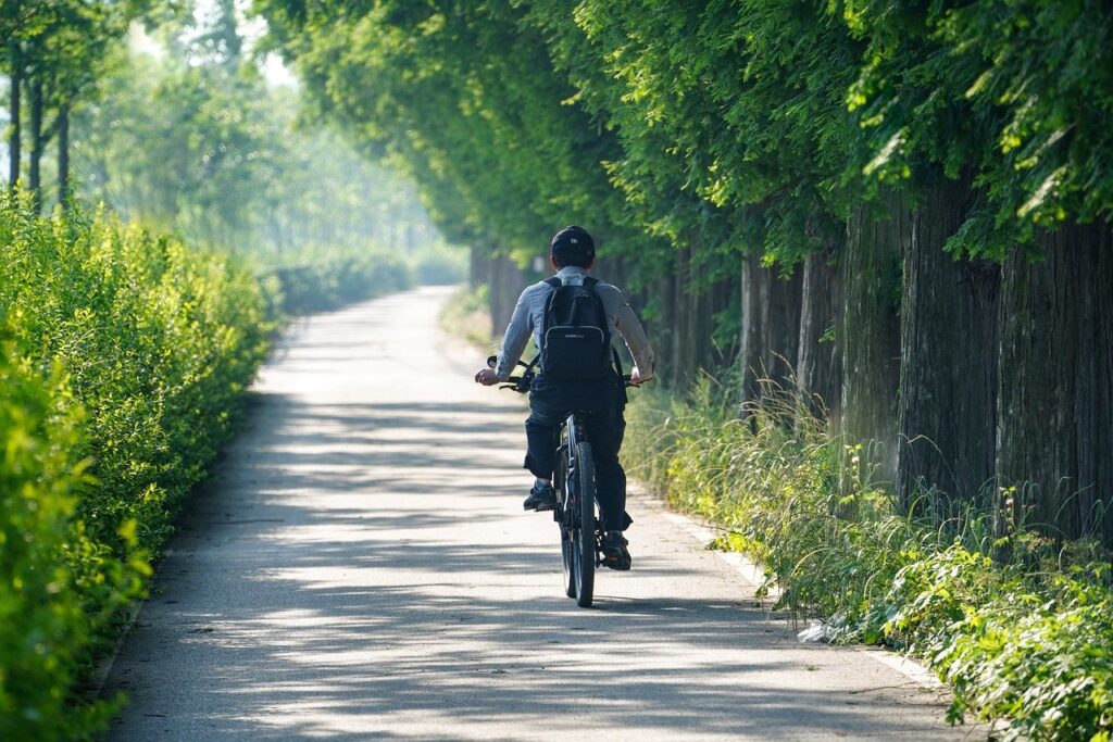 自転車にのる