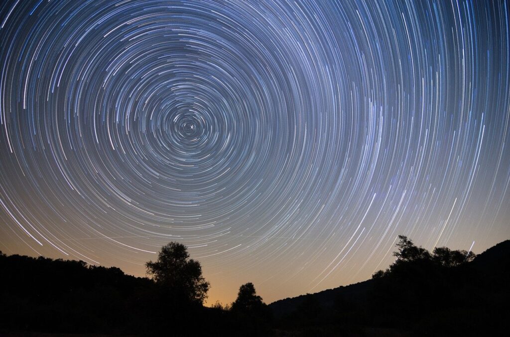 星空の長期露出